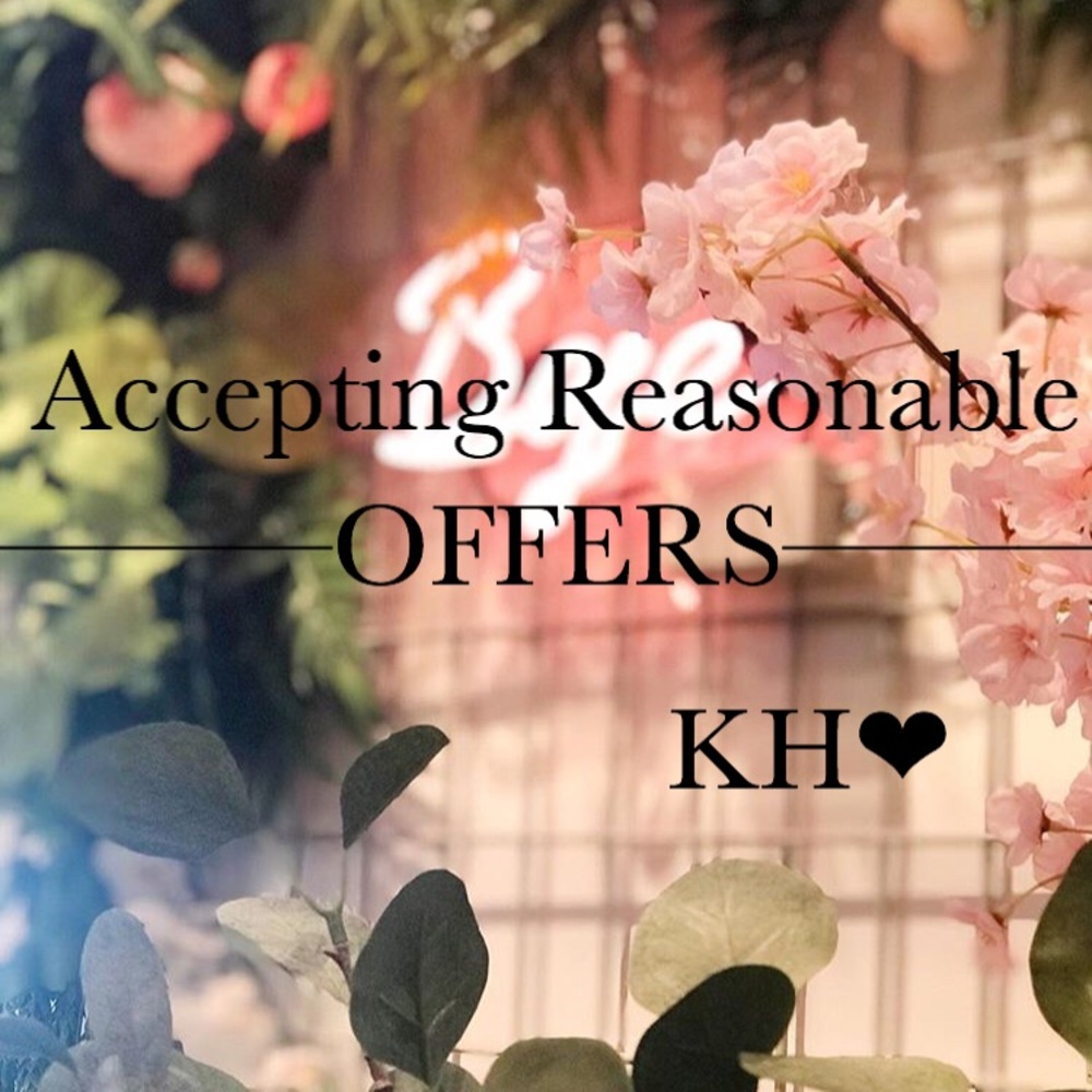 Accepting REASONABLE OFFERS